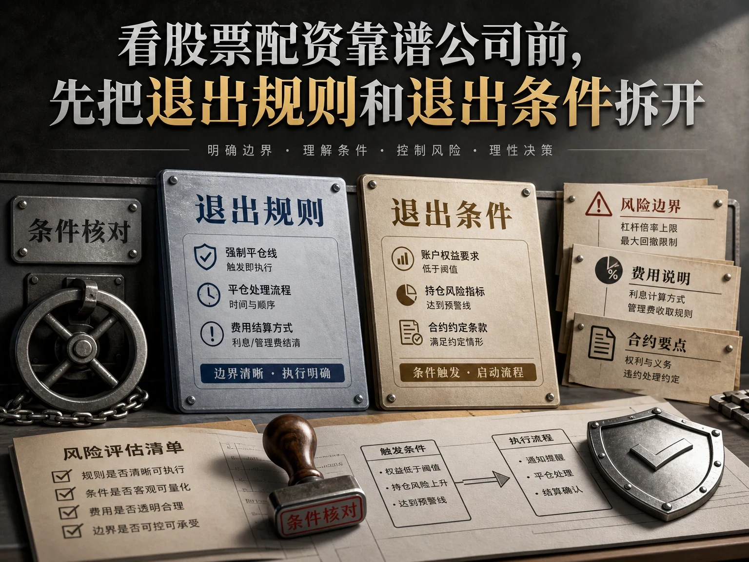 看股票配资靠谱公司前,先把退出规则和退出条件拆开 插图