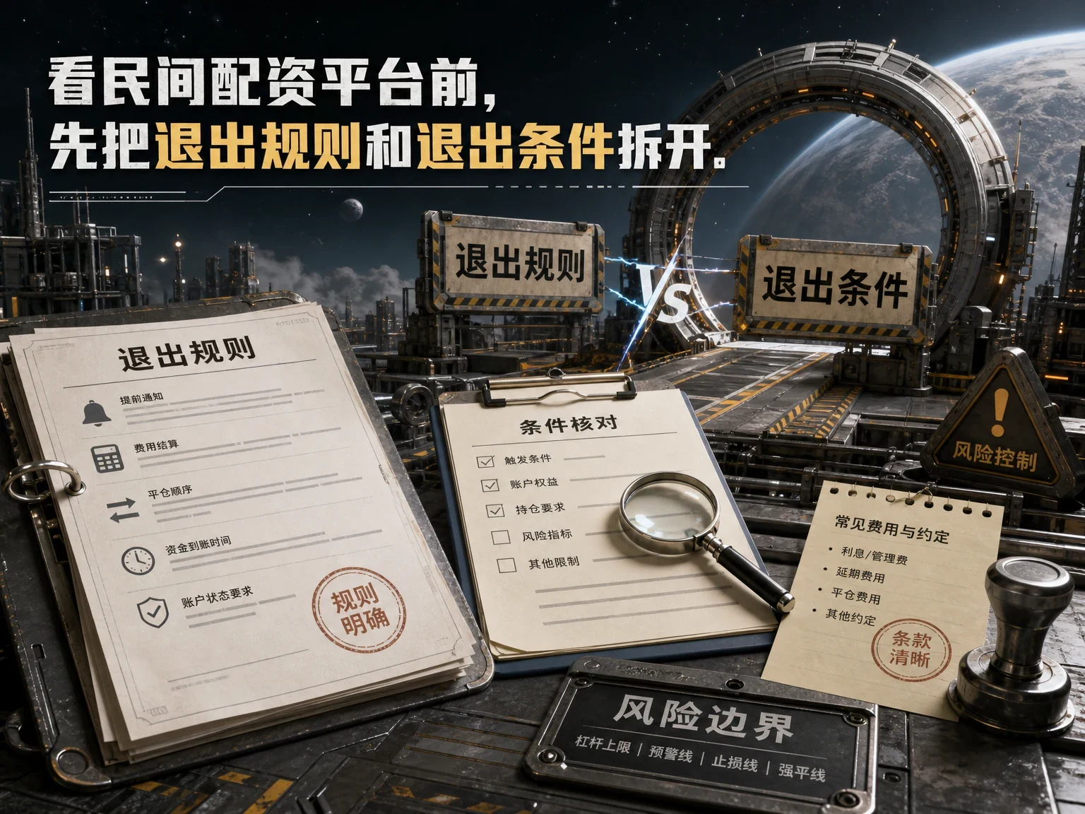 看民间配资平台前,先把退出规则和退出条件拆开 插图